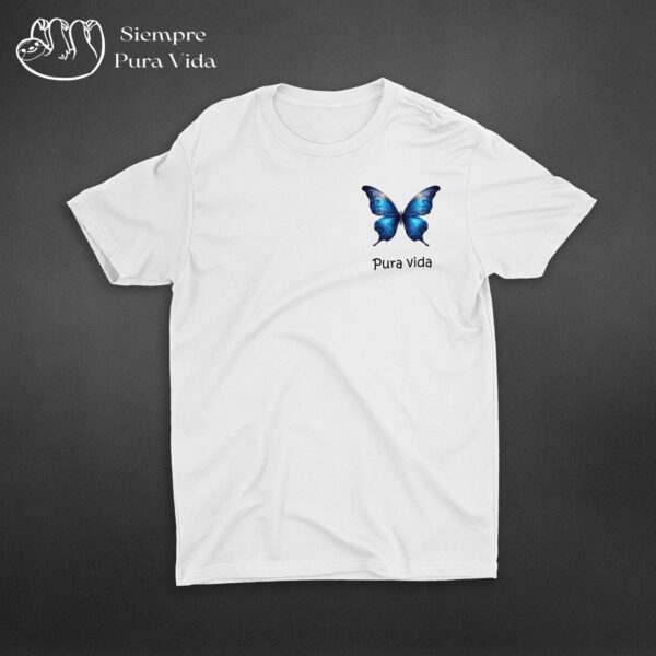 Blusa Blanca Mariposa Morpho