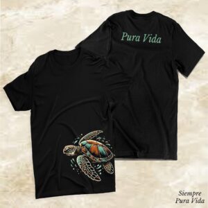 T-Shirt de Tortuga Pura Vida